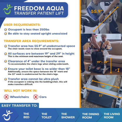 Freedom Aqua Patient Transfer Lift