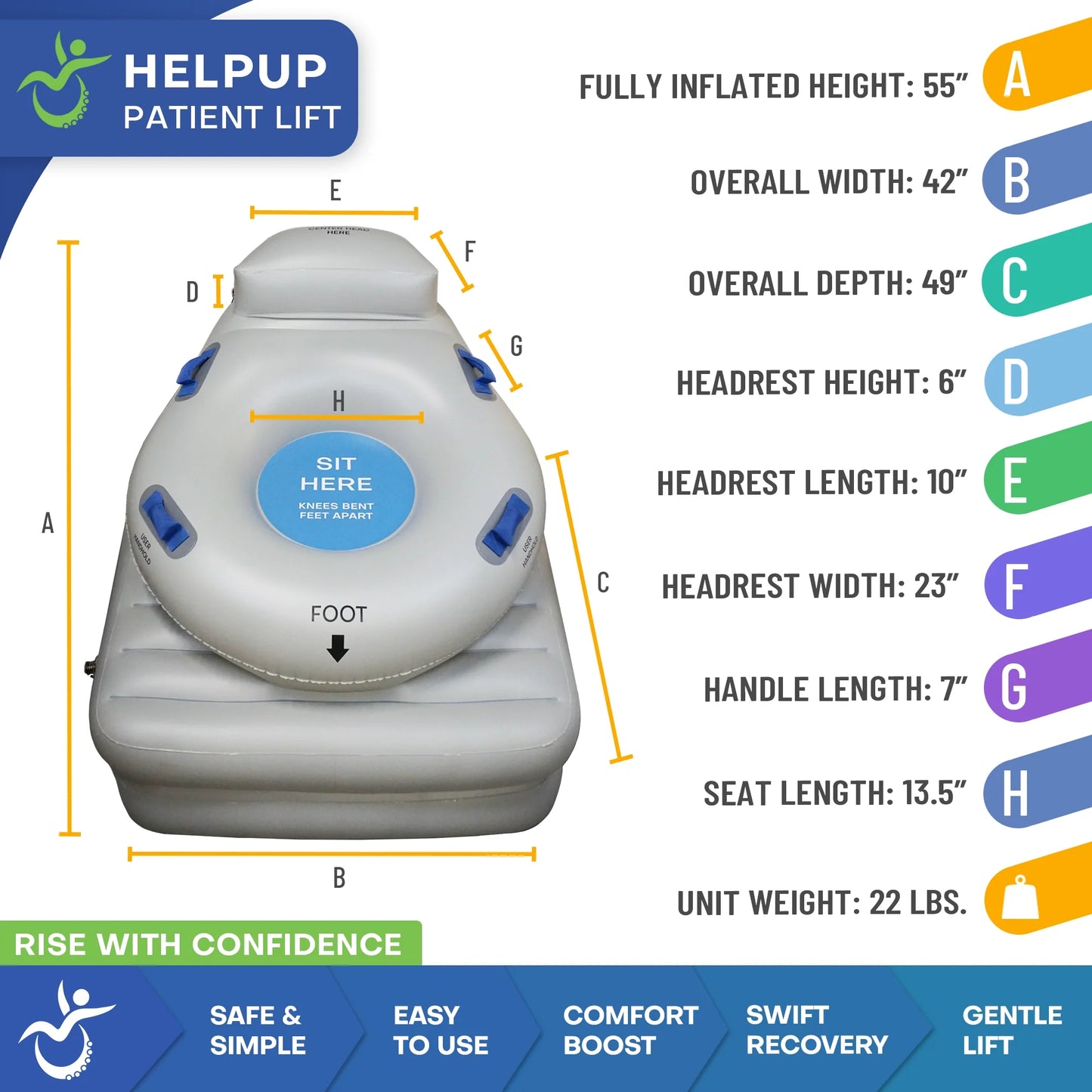 HelpUp Fall Recovery Patient Lift