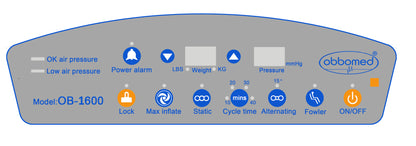 ObboMed OB-1600 UtilityAir Mattress - 6” Alternating (1-Layer)