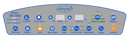 ObboMed OB-3682 UltraAir Mattress – 12” Alternating (3-Layer)