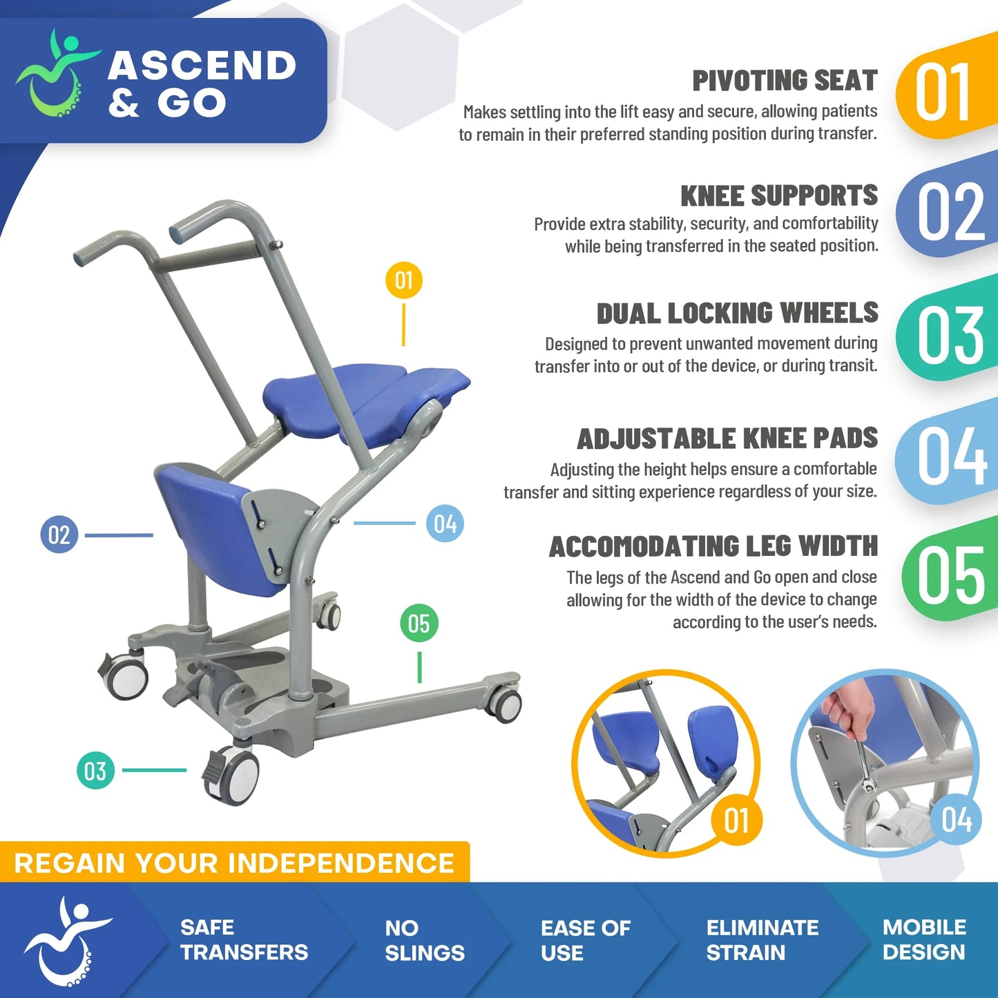 Ascend & Go Sit to Stand Lift